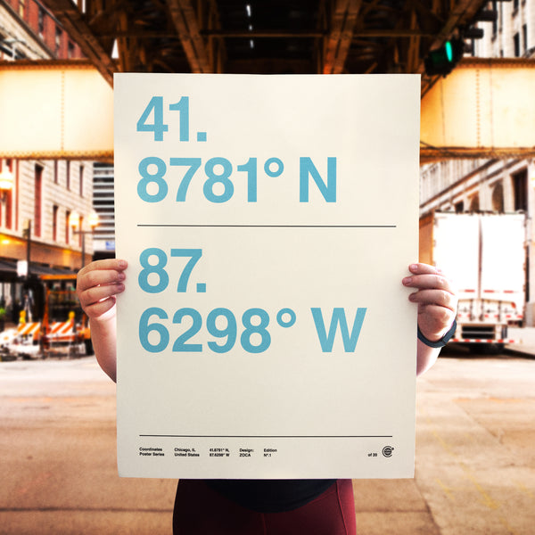 Coordinates Poster Series | Chicago