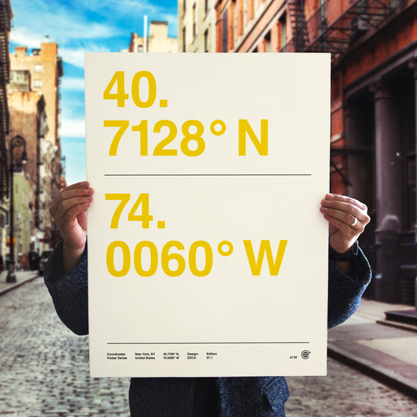 Coordinates Poster Series | New York City