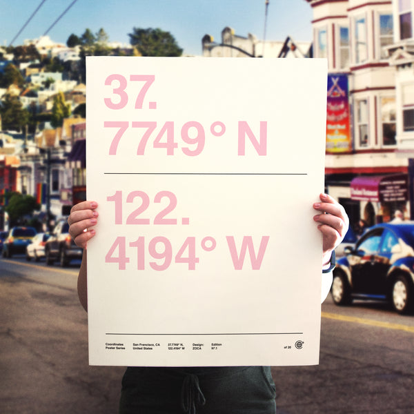 Coordinates Poster Series | San Francisco