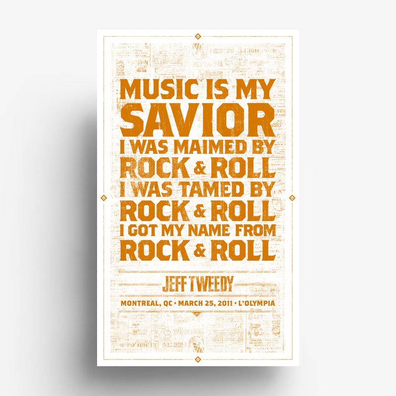 Jeff Tweedy / Lyric Poster / 2