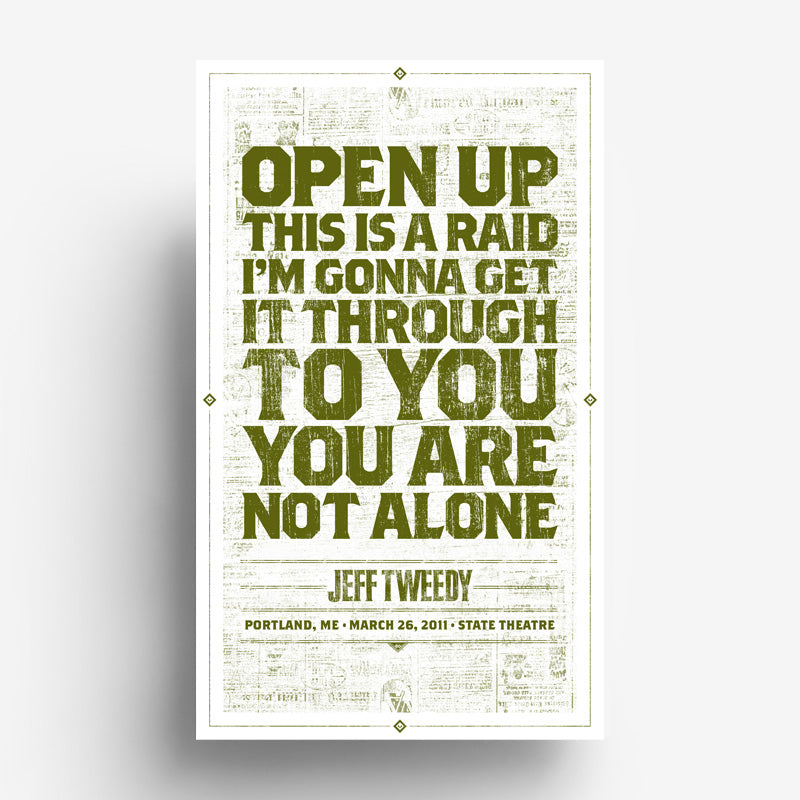 Jeff Tweedy / Lyric Poster / 3